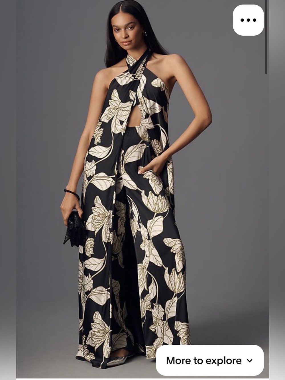 Hutch Pavy Tie Halter Wide-Leg Jumpsuit *NWT*
